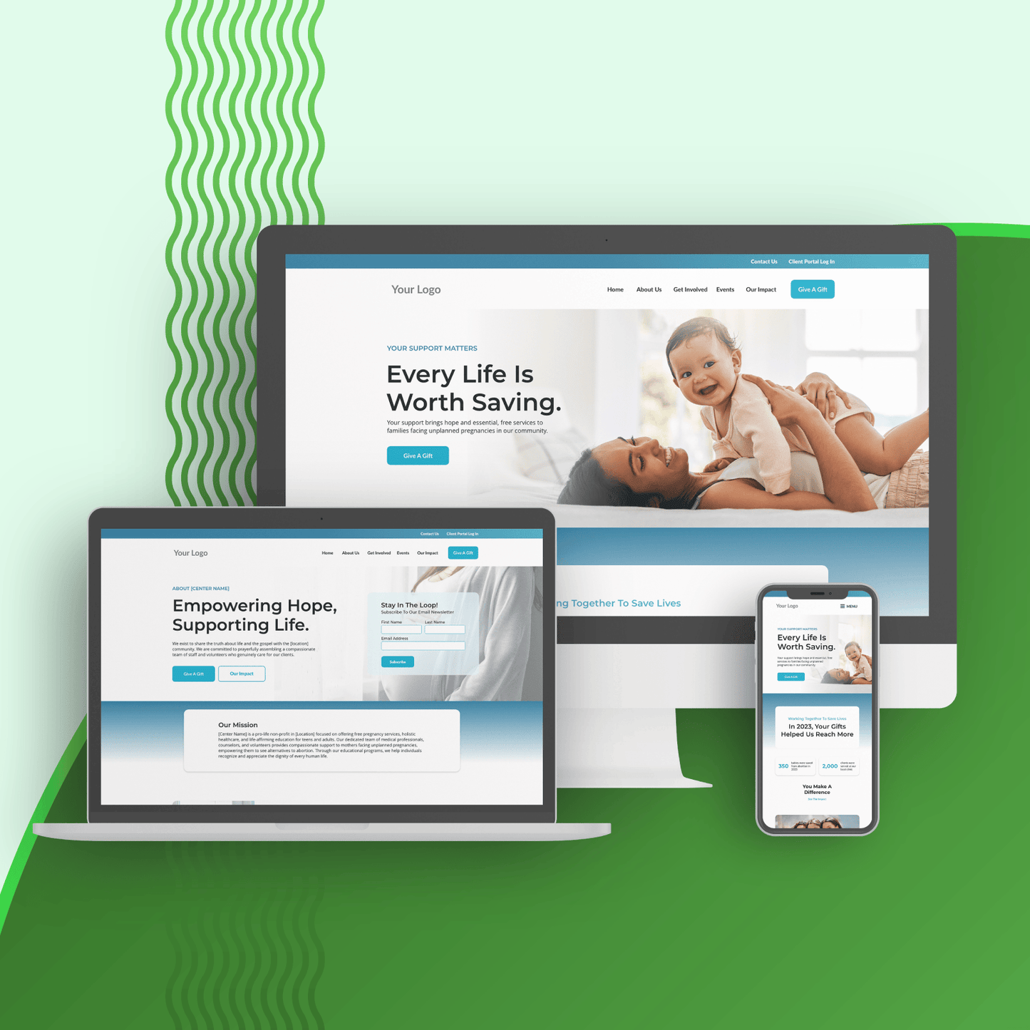 Donor Website Package